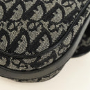 Christian Dior Trotter Canvas Umhängetasche Schwarz Silber Auth bs35297SAV-14