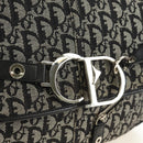 Christian Dior Trotter Canvas Umhängetasche Schwarz Silber Auth bs35297SAV-15