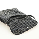 Christian Dior Trotter Canvas Umhängetasche Schwarz Silber Auth bs35297SAV-16