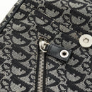 Christian Dior Trotter Canvas Umhängetasche Schwarz Silber Auth bs35297SAV-17