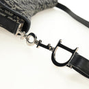 Christian Dior Trotter Canvas Umhängetasche Schwarz Silber Auth bs35297SAV-8