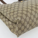 GUCCI GG Supreme Web Sherry Line Tote Bag PVC Beige Red 39 02 091 Auth bs35298-11