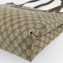 GUCCI GG Supreme Web Sherry Line Tote Bag PVC Beige Red 39 02 091 Auth bs35298-12