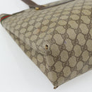 GUCCI GG Supreme Web Sherry Line Tote Bag PVC Beige Red 39 02 091 Auth bs35298-13
