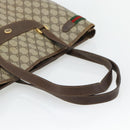 GUCCI GG Supreme Web Sherry Line Tote Bag PVC Beige Red 39 02 091 Auth bs35298-7