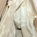 GUCCI Bamboo Hand Bag Leather 2way Beige Gold Auth bs35299-18