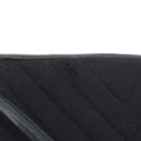 CHANEL V Stitch Shoulder Bag Cotton Black Gold CC Auth bs35307-15