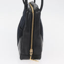 CHANEL V Stitch Shoulder Bag Cotton Black Gold CC Auth bs35307-5