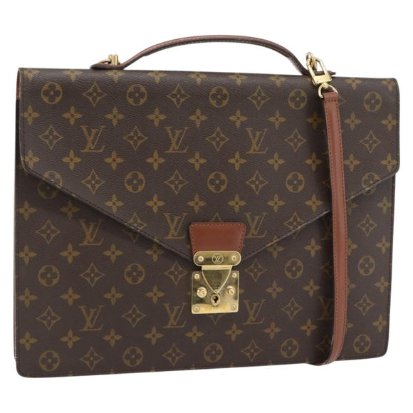LOUIS VUITTON Monogram Porte Documents Bandouliere Bag M53338 LV Auth bs35313