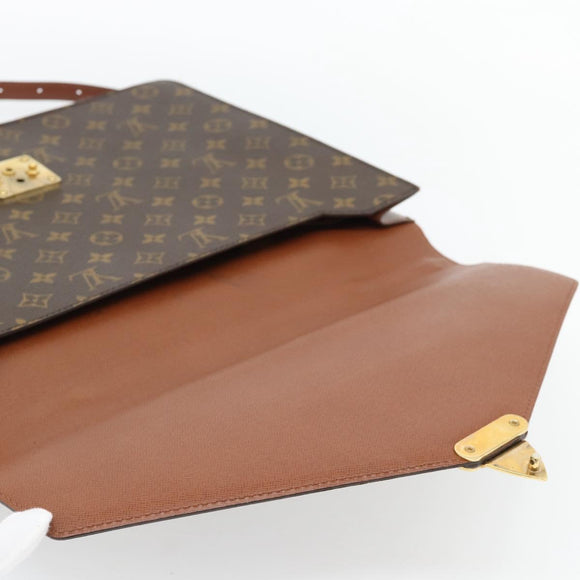 LOUIS VUITTON Monogram Porte Documents Bandouliere Bag M53338 LV Auth bs35313