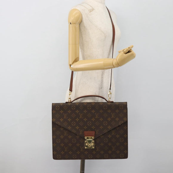 LOUIS VUITTON Monogram Porte Documents Bandouliere Bag M53338 LV Auth bs35313