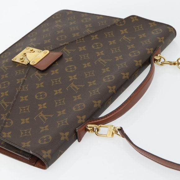 LOUIS VUITTON Monogram Porte Documents Bandouliere Bag M53338 LV Auth bs35313