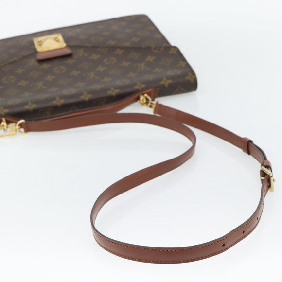 LOUIS VUITTON Monogram Porte Documents Bandouliere Bag M53338 LV Auth bs35313