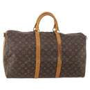 LOUIS VUITTON Monogram Keepall Bandouliere 50 Boston Bag M41416 LV Auth bs35315-1