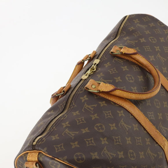 LOUIS VUITTON Monogram Keepall Bandouliere 50 Boston Bag M41416 LV Auth bs35315