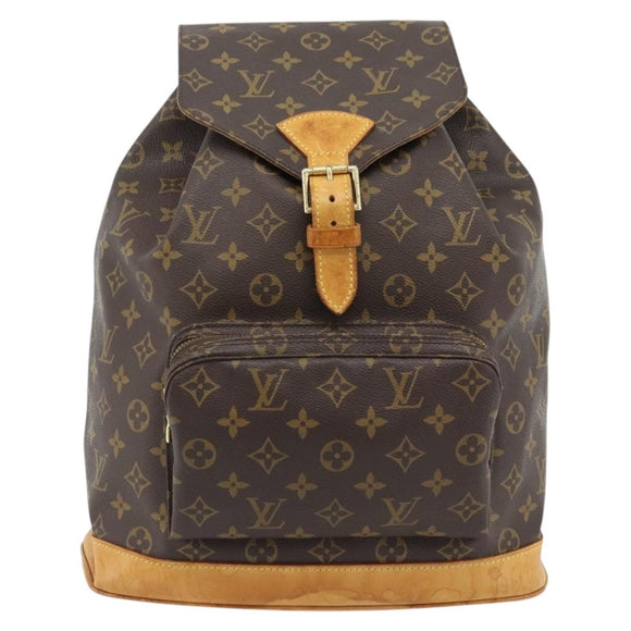 LOUIS VUITTON Monogram Montsouris GM Rucksack M51135 LV Auth bs35317