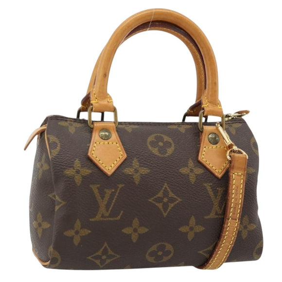 LOUIS VUITTON Monogram Mini Speedy Hand Bag M41534 LV Auth bs35320