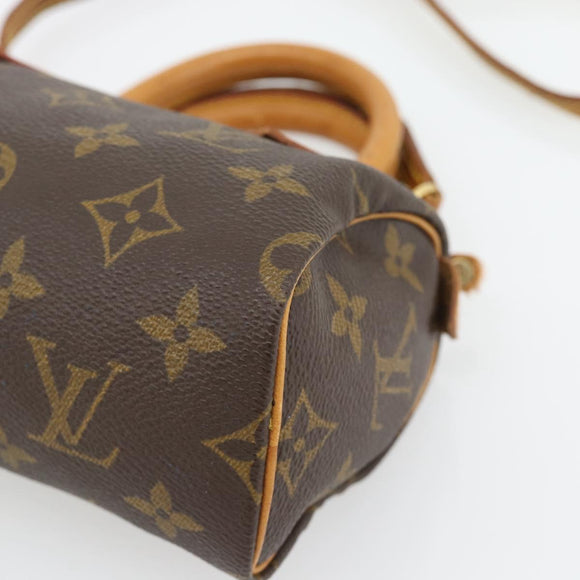 LOUIS VUITTON Monogram Mini Speedy Hand Bag M41534 LV Auth bs35320