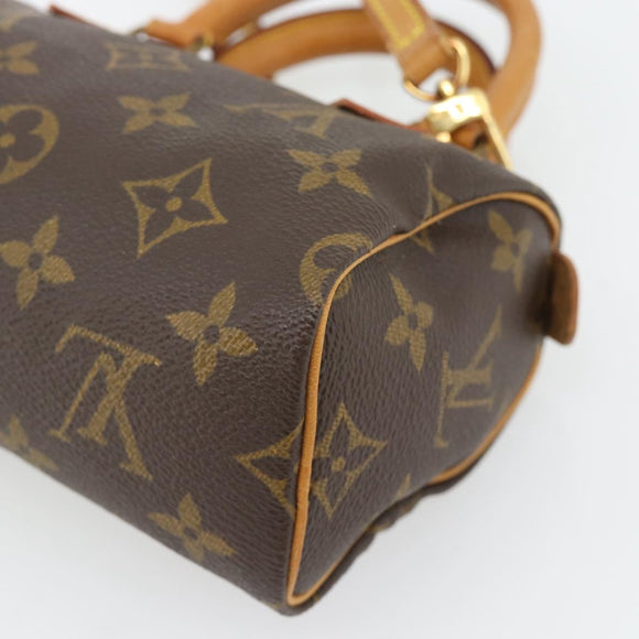 LOUIS VUITTON Monogram Mini Speedy Hand Bag M41534 LV Auth bs35320