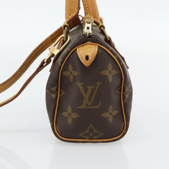 LOUIS VUITTON Monogram Mini Speedy Hand Bag M41534 LV Auth bs35320