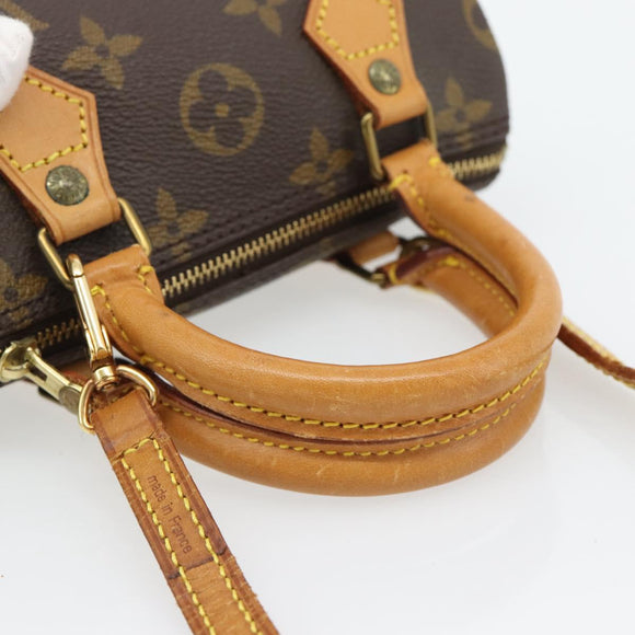 LOUIS VUITTON Monogram Mini Speedy Hand Bag M41534 LV Auth bs35320