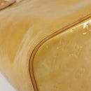 LOUIS VUITTON Monogram Vernis Houston Hand Bag Beige M91004 LV Auth bs35321-14