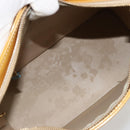 LOUIS VUITTON Monogram Vernis Houston Hand Bag Beige M91004 LV Auth bs35321-10