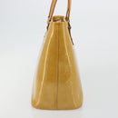LOUIS VUITTON Monogram Vernis Houston Hand Bag Beige M91004 LV Auth bs35321-4