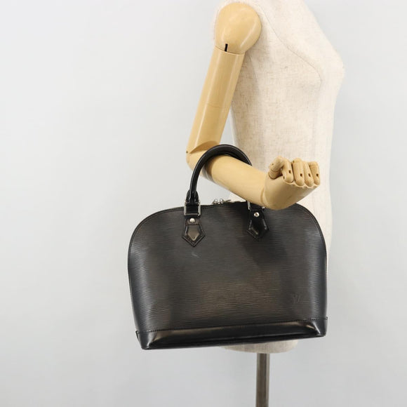 LOUIS VUITTON Epi Alma Hand Bag Noir Black M52142 LV Auth bs35322A