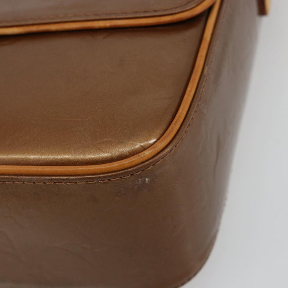 LOUIS VUITTON Monogram Vernis Christie GM Tasche Bronze M91107 LV Auth bs35323