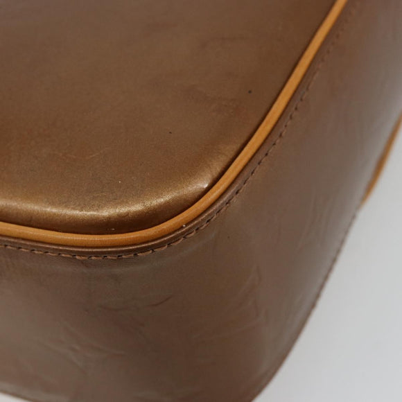 LOUIS VUITTON Monogram Vernis Christie GM Tasche Bronze M91107 LV Auth bs35323