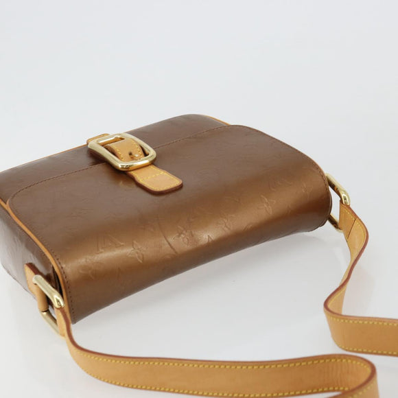 LOUIS VUITTON Monogram Vernis Christie GM Tasche Bronze M91107 LV Auth bs35323