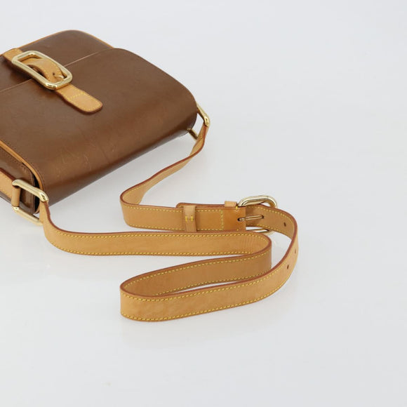 LOUIS VUITTON Monogram Vernis Christie GM Tasche Bronze M91107 LV Auth bs35323