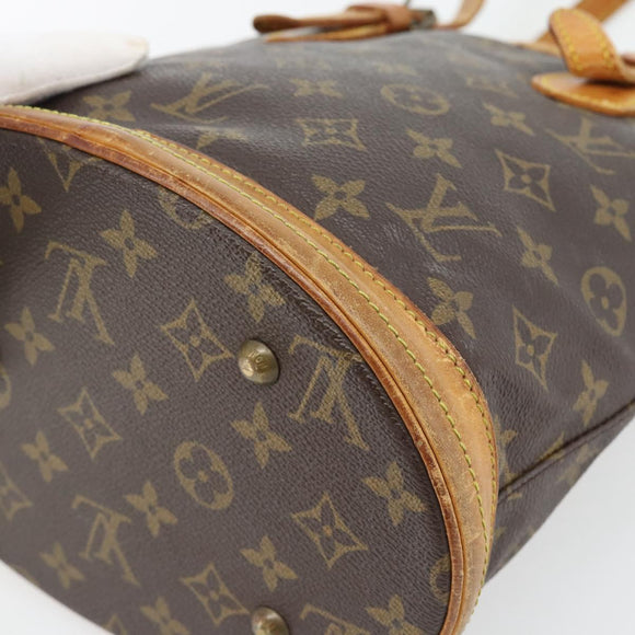 LOUIS VUITTON Monogram Bucket PM Shoulder Bag M42238 LV Auth bs35325