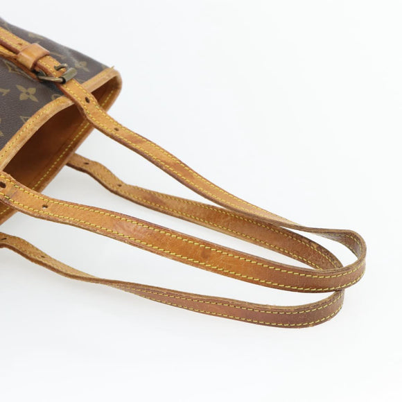 LOUIS VUITTON Monogram Bucket PM Shoulder Bag M42238 LV Auth bs35325