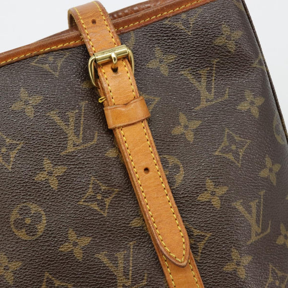 LOUIS VUITTON Monogram Bucket GM Shoulder Bag M42236 LV Auth bs35328