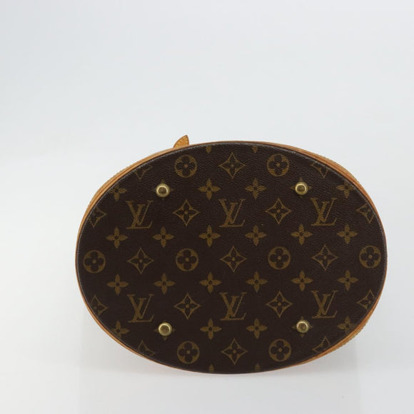 LOUIS VUITTON Monogram Bucket GM Shoulder Bag M42236 LV Auth bs35328