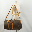LOUIS VUITTON Monogram Keepall Bandouliere 55 Boston Bag M41414 LV Auth bs35329-26