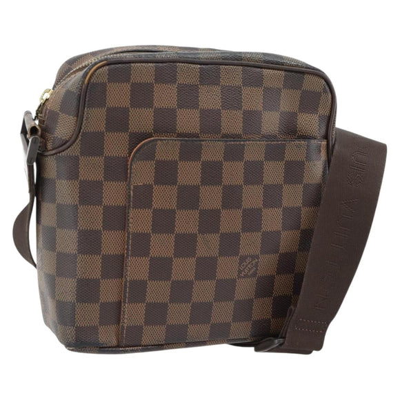 LOUIS VUITTON Damier Ebene Olaf PM Shoulder Bag N41442 LV Auth bs35331