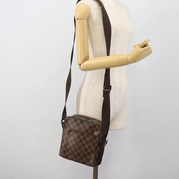 LOUIS VUITTON Damier Ebene Olaf PM Shoulder Bag N41442 LV Auth bs35331