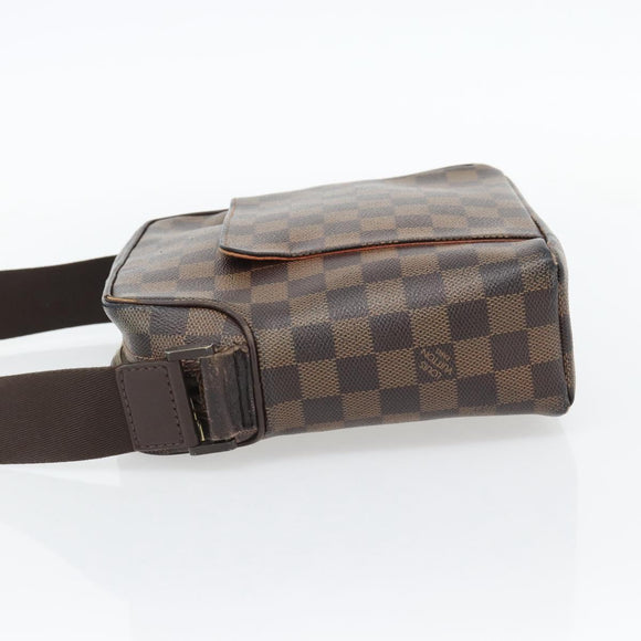 LOUIS VUITTON Damier Ebene Olaf PM Shoulder Bag N41442 LV Auth bs35331
