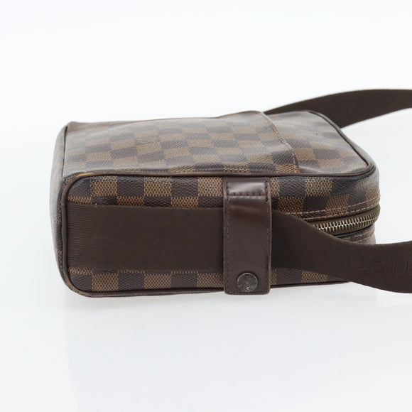 LOUIS VUITTON Damier Ebene Olaf PM Shoulder Bag N41442 LV Auth bs35331
