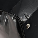GUCCI Bamboo Boston Bag Nylon Black Silver Auth bs35335-14