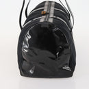 GUCCI Bamboo Boston Bag Nylon Black Silver Auth bs35335-3