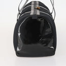 GUCCI Bamboo Boston Bag Nylon Black Silver Auth bs35335-4