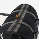 GUCCI Bamboo Boston Bag Nylon Black Silver Auth bs35335-6