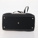 GUCCI Bamboo Boston Bag Nylon Black Silver Auth bs35335-5