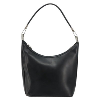 GUCCI Shoulder Bag Leather Black Silver 0013814 Auth bs35336 - 0