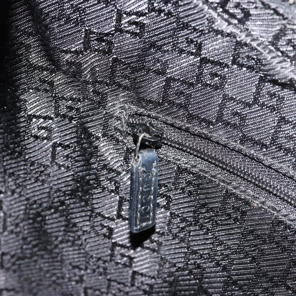 GUCCI Shoulder Bag Leather Black Silver 0013814 Auth bs35336