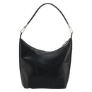 GUCCI Shoulder Bag Leather Black Silver 0013814 Auth bs35336-3